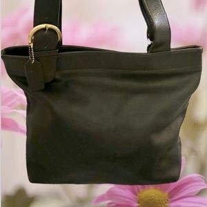 COACH Vintage Black Leather Soho Lafayette- No. 4140- EUC